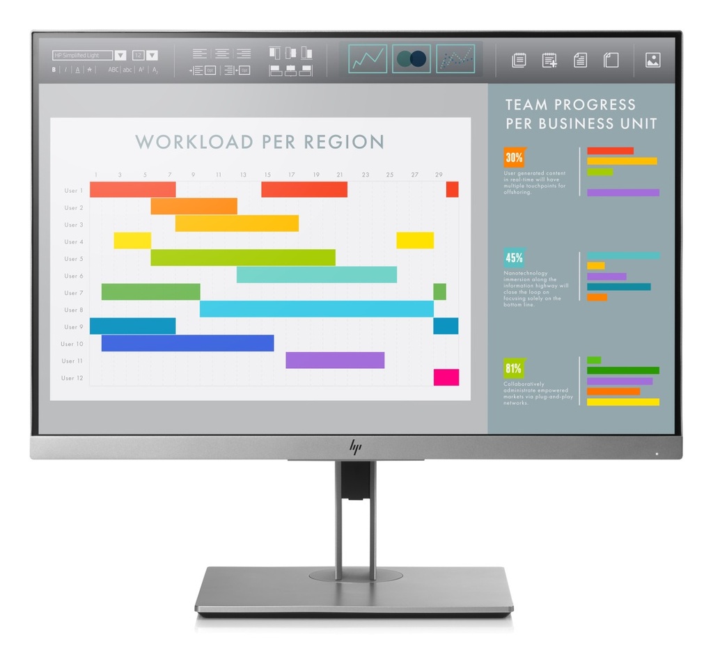 Značkový monitor - LCD 24" HP E243 IPS stav "B" 